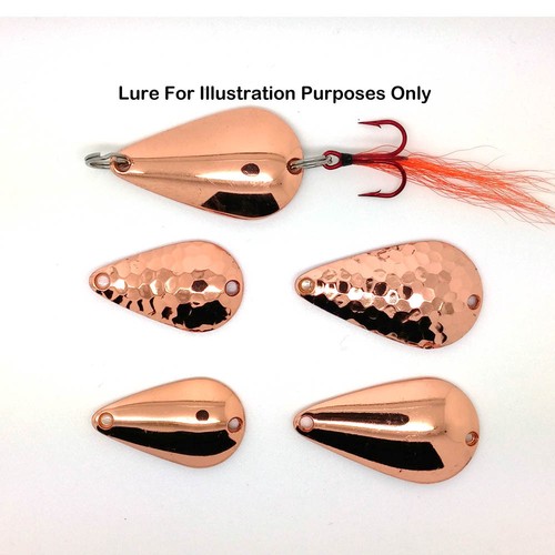 Copper fishing spoons tear - fishing,