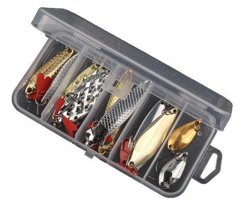 Fishing spoon lures 10pc - fishing,