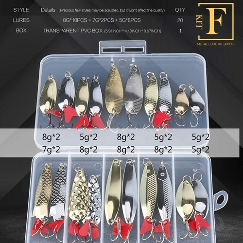 Pcs fishing lures metal - fishing,