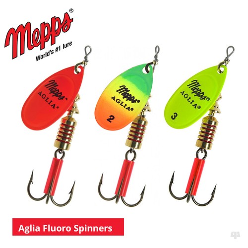 Mepps aglia fluoro spinners - aglia,