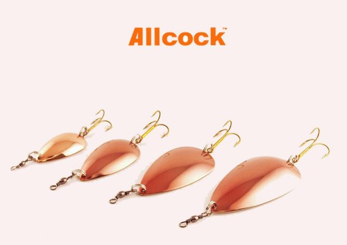 Allcock copper silver spoon - allcock, copper/silver