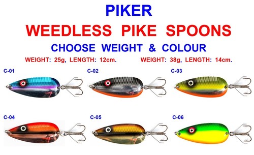 Piker weedless pike spoon - piker,